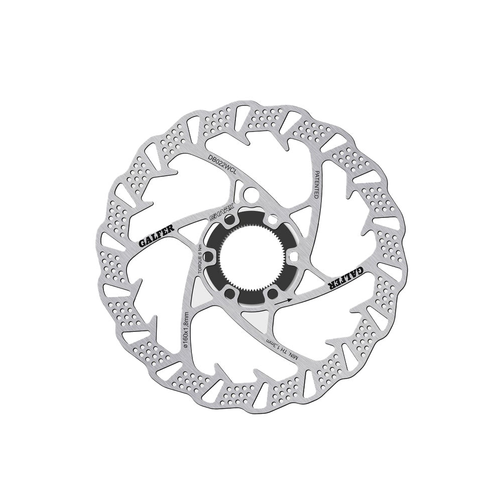 Disque de frein Galfer Shark – Center Lock 160 mm x 1,8 mm