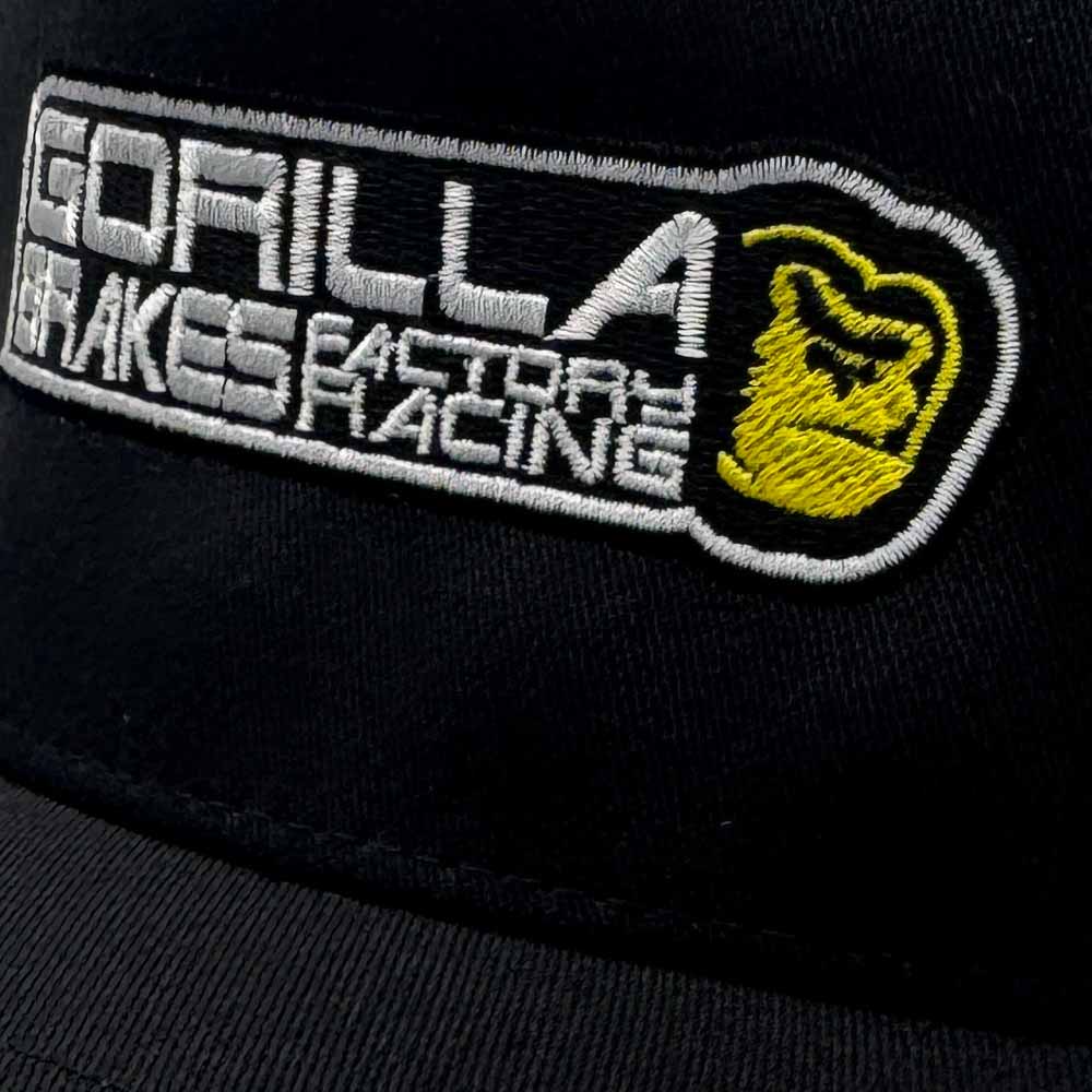 Gorilla Brakes embroidered logo close up