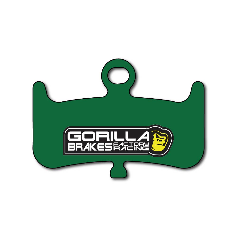 Gorilla Brakes Factory Racing Hayes Dominion A4 and T4 disc brake pads – powerful, consistent braking for enduro, downhill and eMTB