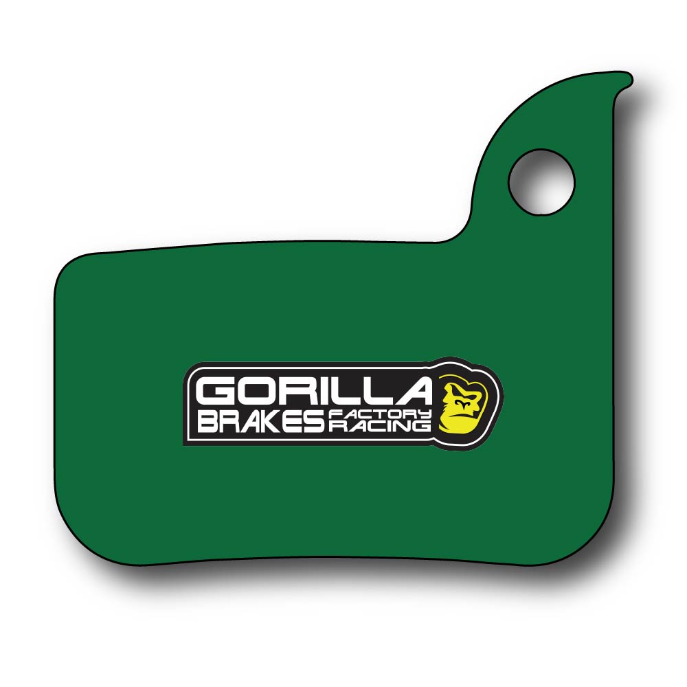 Gorilla Brakes Factory Racing pads for SRAM RED, Force, Rival 1 HRD and Rival 22 HRD small asymmetric calipers