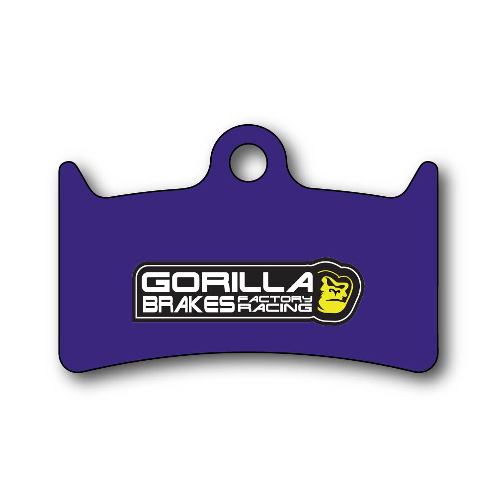 Gorilla Brakes Factory Racing Stealth disc brake pads for Hope V4, TR4, and GR4 – quiet braking with smooth modulation