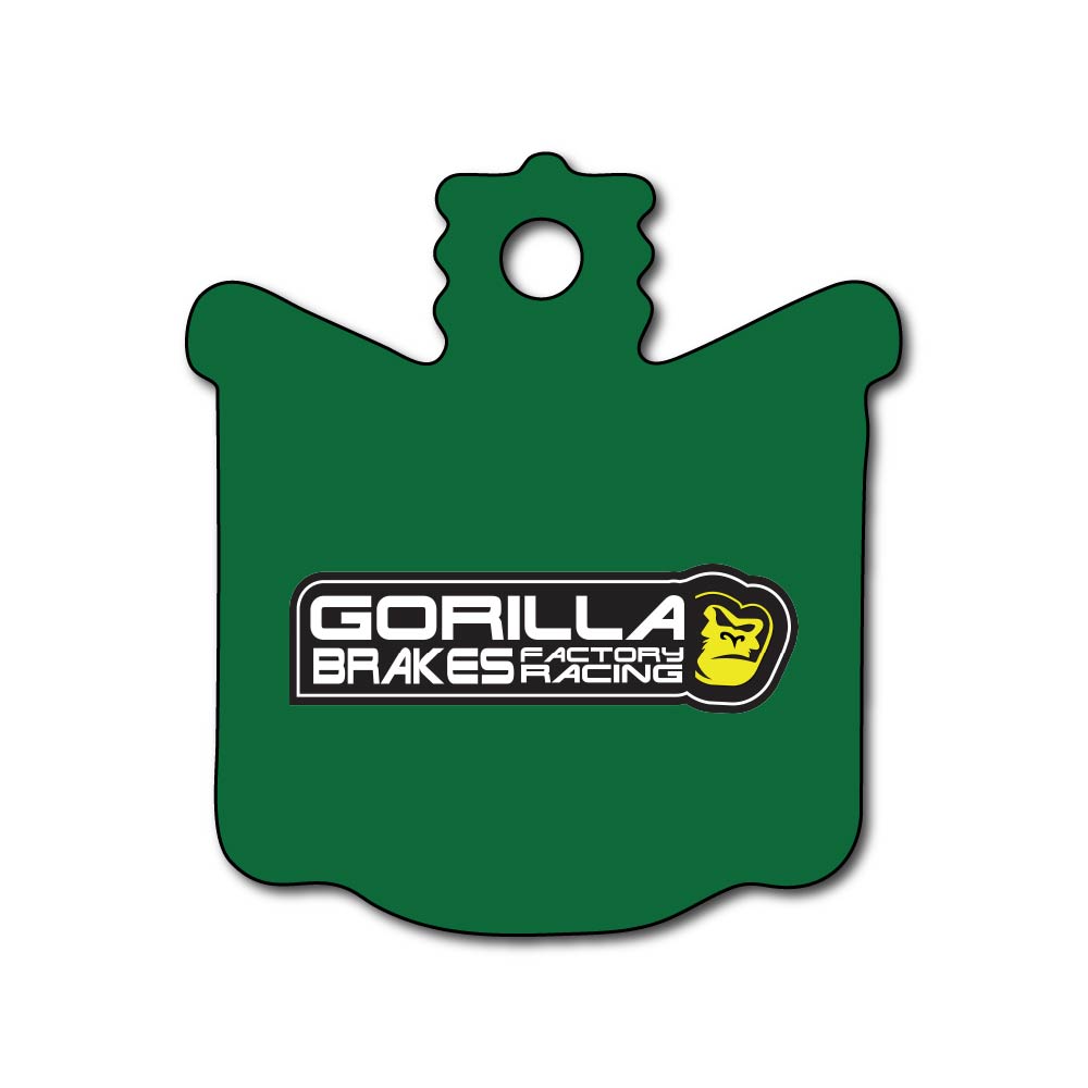 Gorilla Brakes Factory Racing Disc Brake Pad for Magura MT A2 – Green Backing Plate