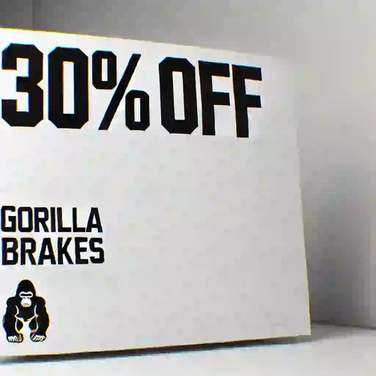 Get 30% Off Brake Pads with Any Bleed Kit Purchase at Gorilla Brakes!