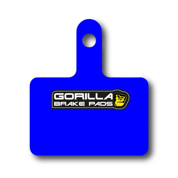 Gorilla Brakes Shimano B01S B03S B05S E01S M05 disc brake pad for MT200 MT400 M315 calipers – blue backing plate