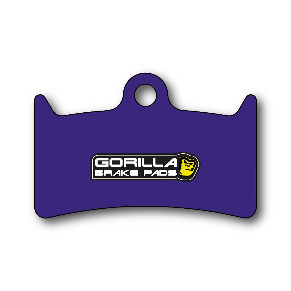 Disc brake pads for HOPE V4, GR4, and TR4 4-piston calipers from Gorilla Brakes