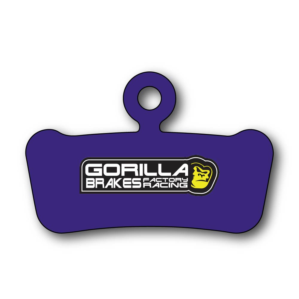 Gorilla Brakes pads for SRAM G2, Guide, and Level Stealth 4-piston brakes – medium-size pads for trail, enduro, and all-mountain riding