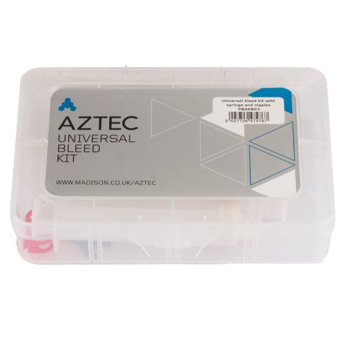 Aztec Universal Brake Bleed Kit - Complete Bike Workshop Tool Set for Hayes, Shimano, Magura, Hope, Formula