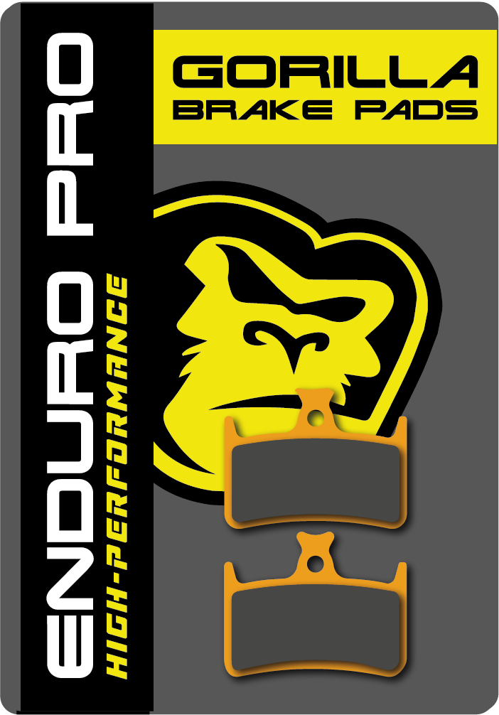 Hope Rx4+ Brake Pads – Gorilla Brakes Enduro Pro Compound for Road, Gravel, and Adventure Bikes, Quiet Performance