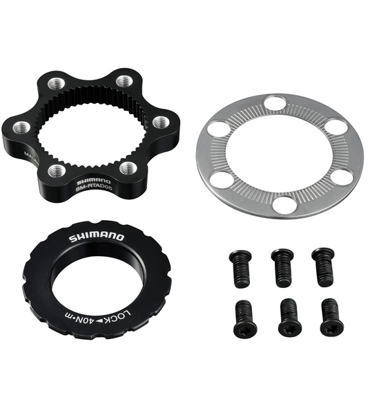 SHIMANO SM-RTAD05 6-bolt rotor to Centre-Lock hub disc adapter