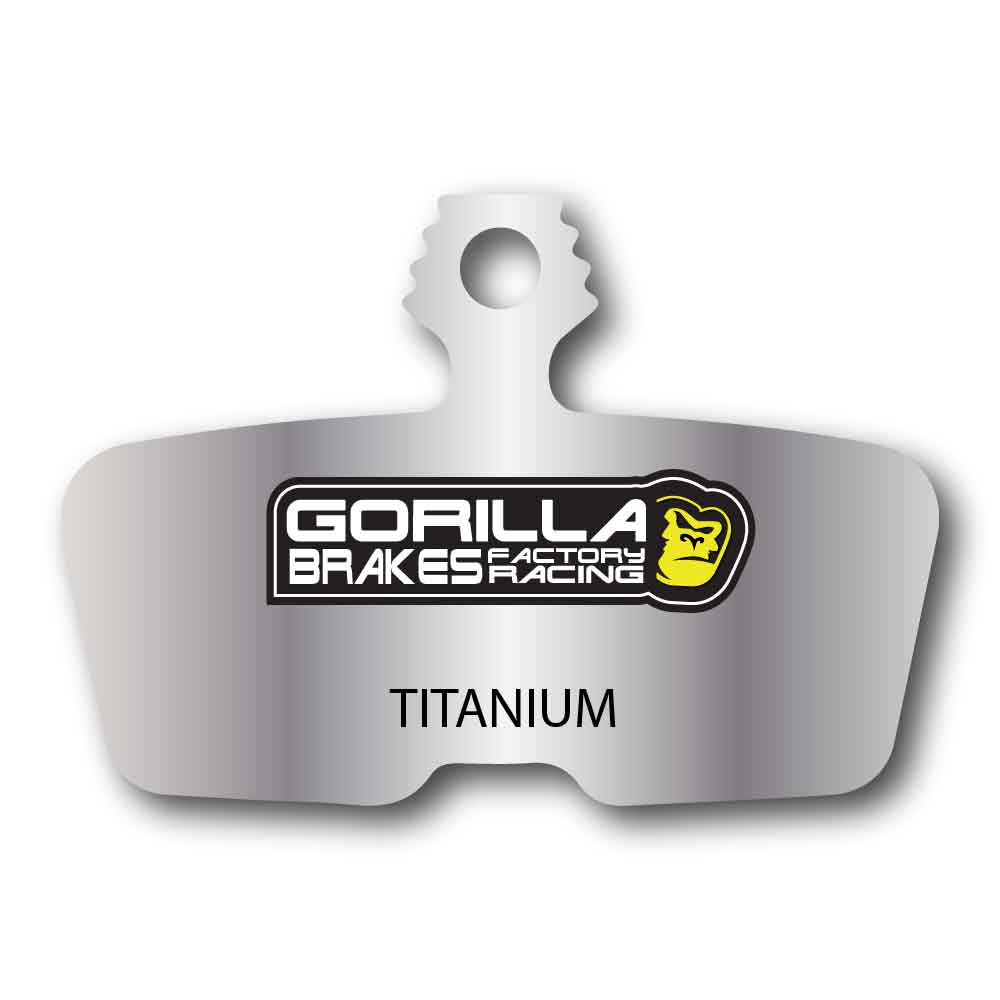 Gorilla Brakes Titanium Disc brake pads for SRAM Large Brake calipers SRAM CODE, Disc Brake Calipers 