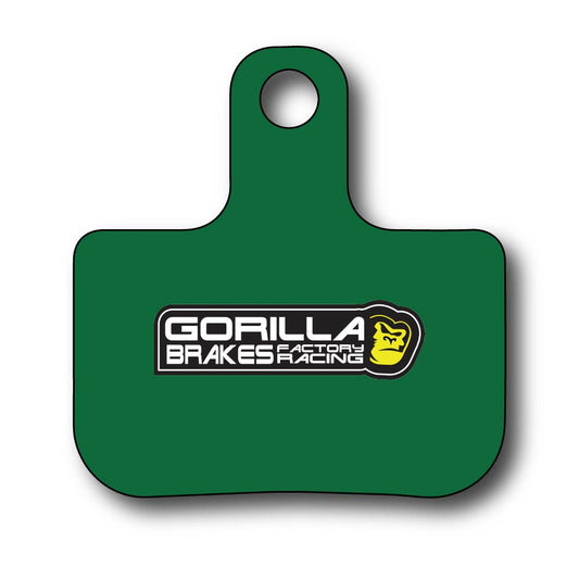 Gorilla Brakes Factory Racing disc brake pad for SRAM Elixir, Level, DB and Avid calipers – green backing plate