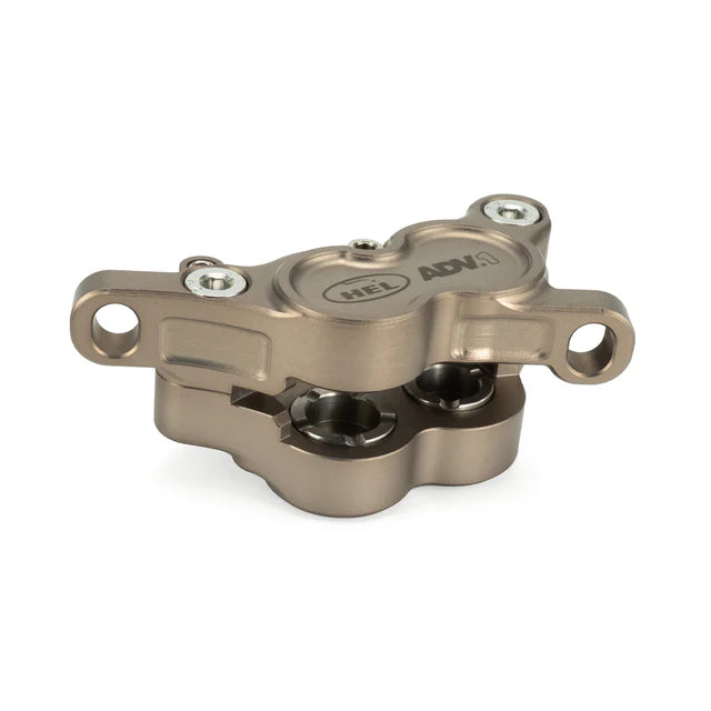 HEL Advocate 4-Piston Hydraulic Disc Brake System - Vapour Grey & Forged Bronze