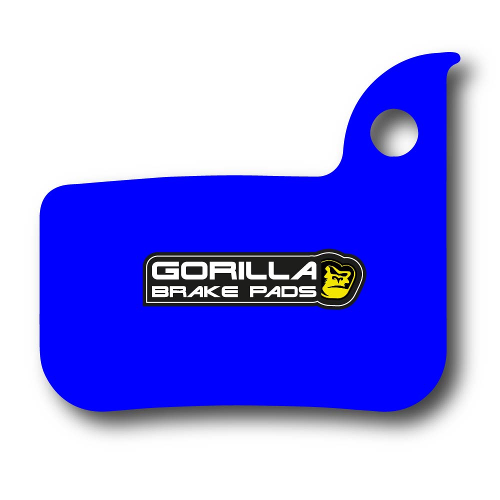 Gorilla Brakes Semi-Metallic Pads for SRAM RED, Force, S-900, Level TLM & Ultimate asymmetric fit calipers