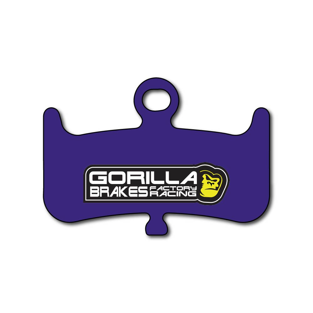 Gorilla Brakes Factory Racing Stealth disc brake pads for Hayes Dominion A4 and T4 – quiet braking with smooth modulation