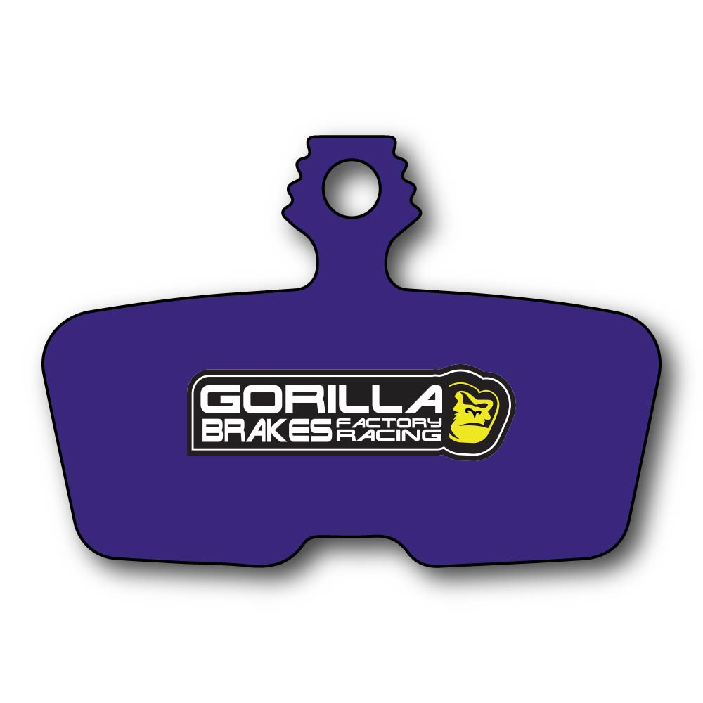 Gorilla Brakes Factory Racing Stealth disc brake pads for SRAM Code, DB8, Motive – quiet braking with smooth control