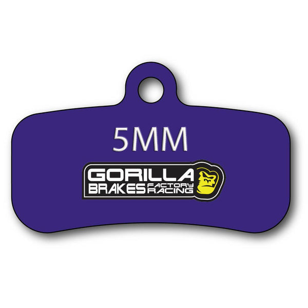 Gorilla Brakes Factory Racing Stealth 5mm Q13RS brake pad for Tektro 4-piston calipers