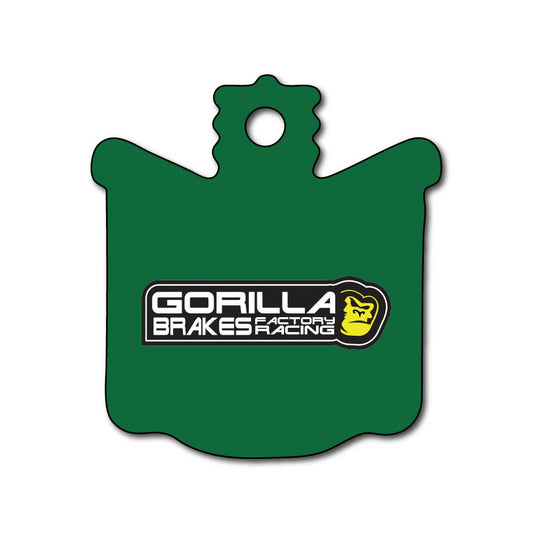 Gorilla Brakes Factory Racing Disc Brake Pad for Magura MT A2 – Green Backing Plate