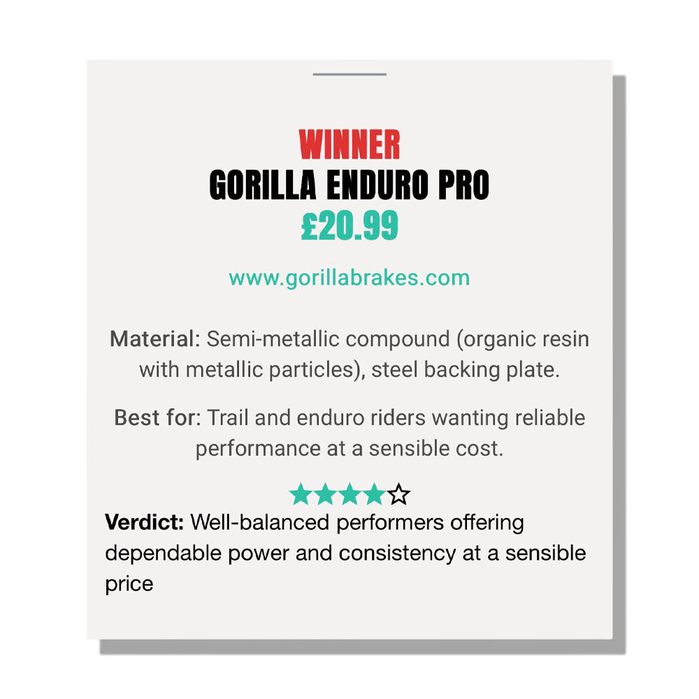 Gorilla Brakes Enduro Pro Ultimate brake pads for Hope RX4+ and RX4-SH, HBSP323, 37 mm reference – view 3