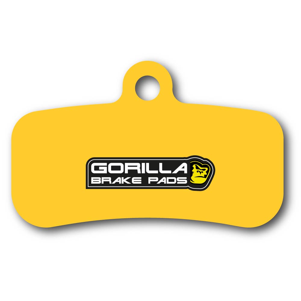 Gorilla Brakes sintered disc brake pads compatible with TEKTRO Orion 4P, Gemini SL, and Dorado 4-piston calipers