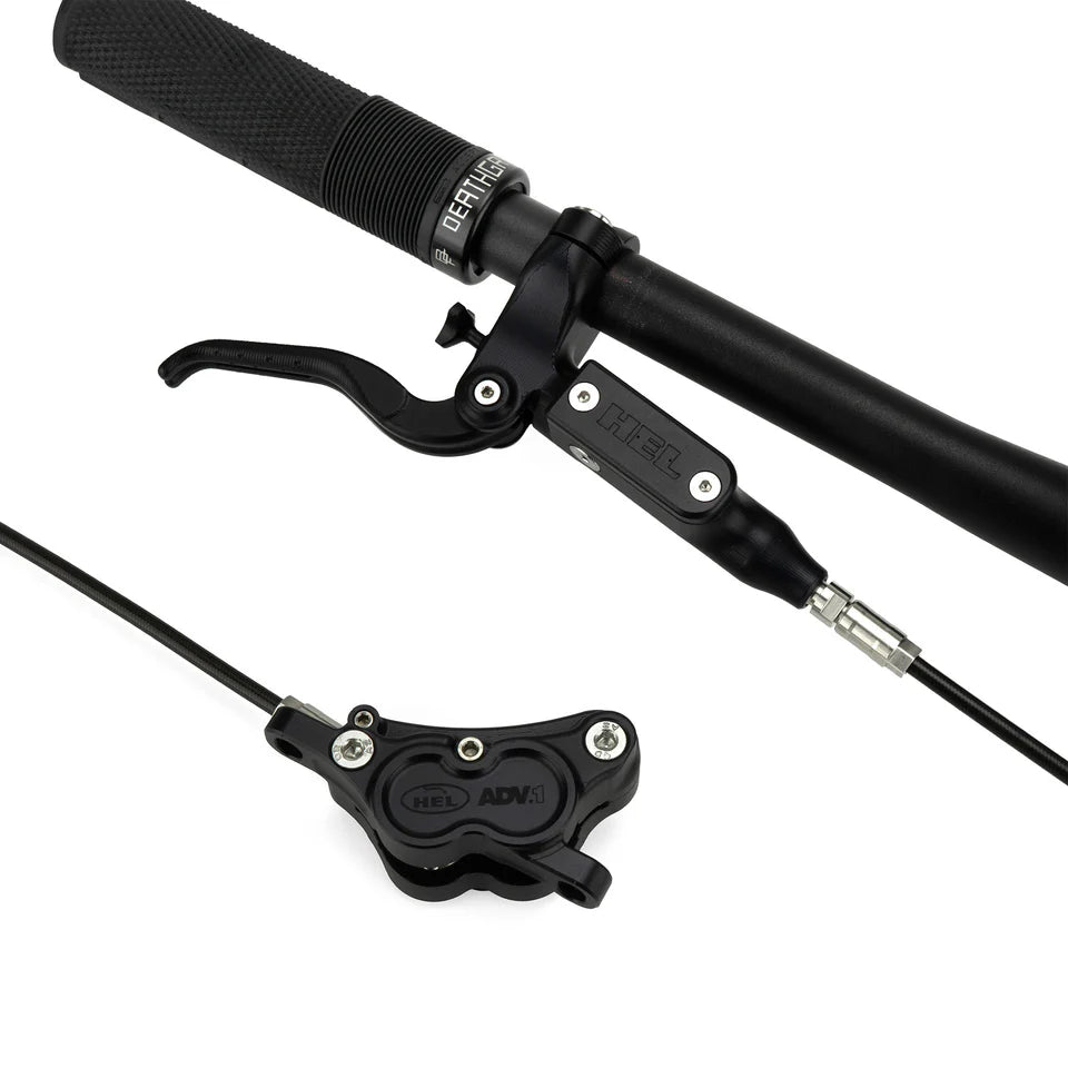 HEL Advocate 4-Piston Hydraulic Disc Brake System - Stealth Black