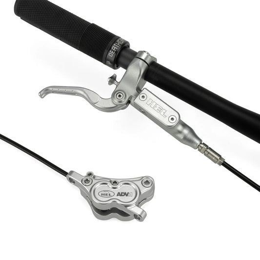 HEL Advocate – Système de frein à disque hydraulique 4 pistons – Hyper Silver 