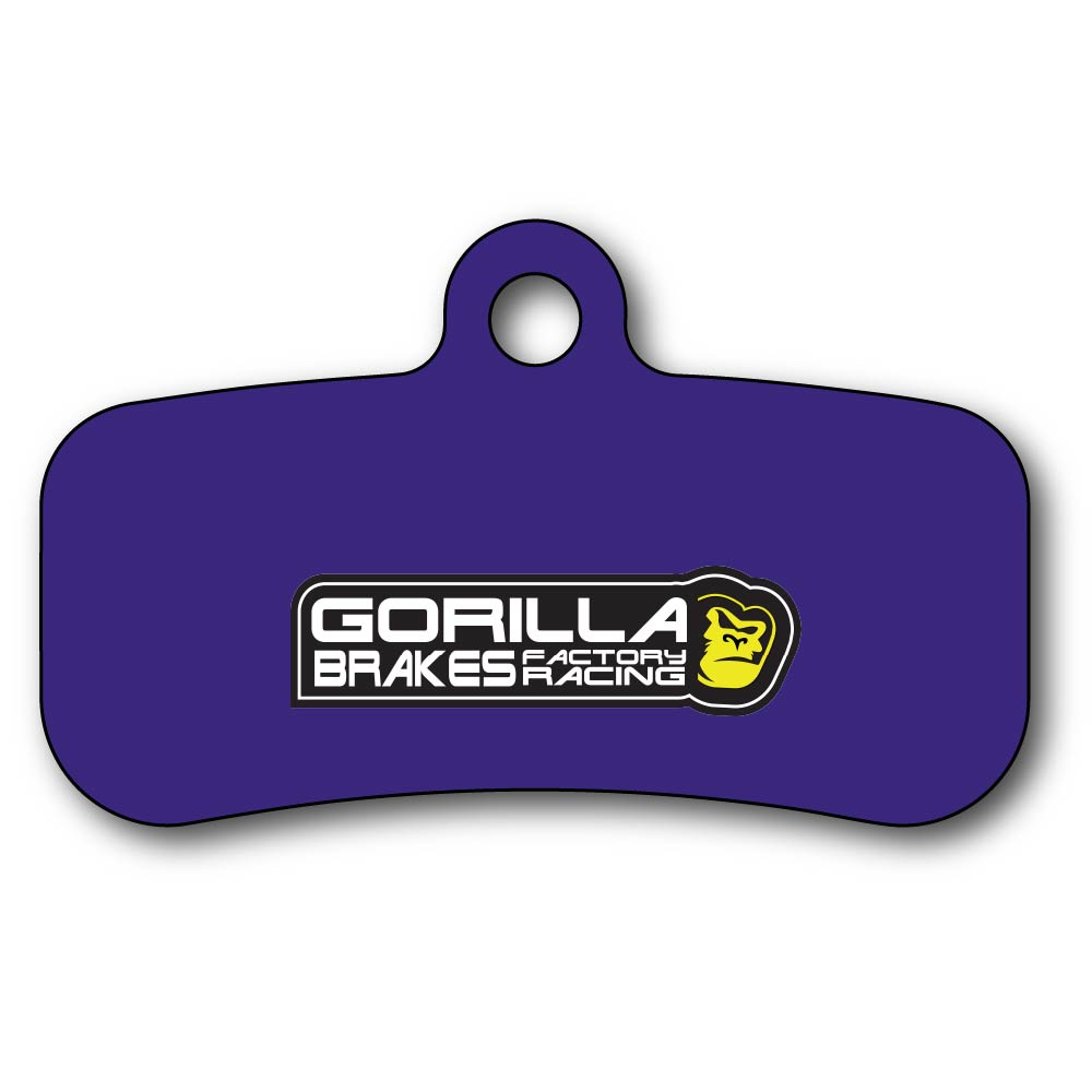  Gorilla Brakes Factory Racing Stealth disc brake pads for TRP DH-R EVO, G-Spec DH-R, Quadiem, and Slate 4-piston brakes