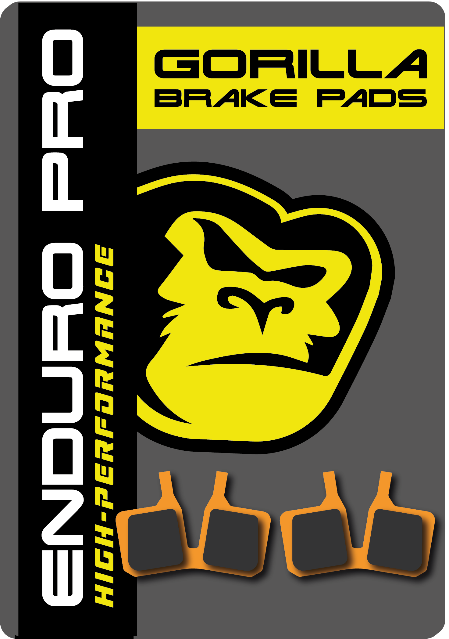 Gorilla Brakes Enduro Pro Compound MT5, ESTOP MT7 PRO, MT1893 Anniversary Edition CT5, and MT Thirty brake pads.